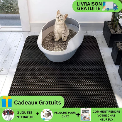 TAPIS À LITIÈRE POUR CHAT - CAT MAT™ -  55 x 75 cm