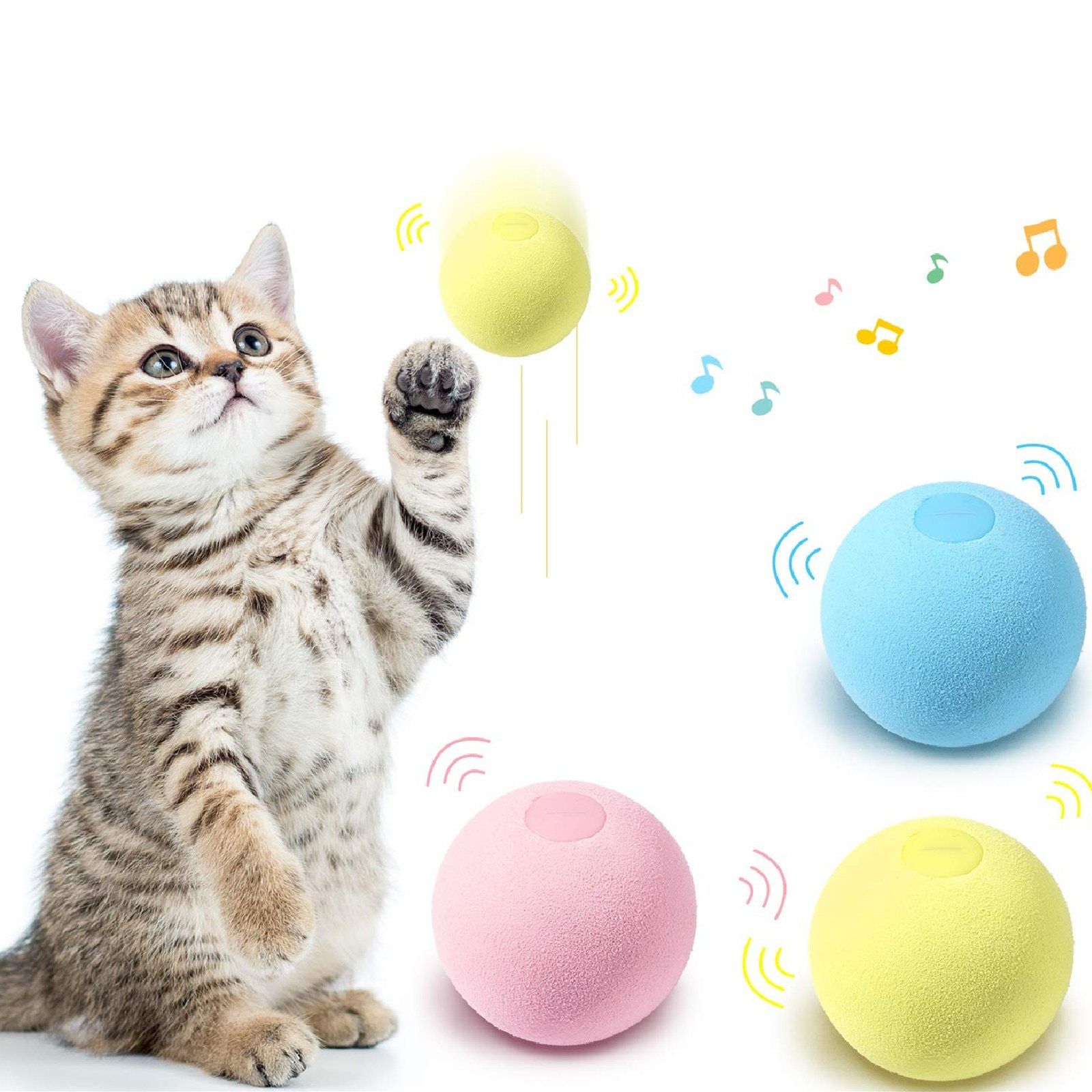 SmartBall™ - Balle intelligente d'apprentissage pour chat - Sybelle&Compagnons